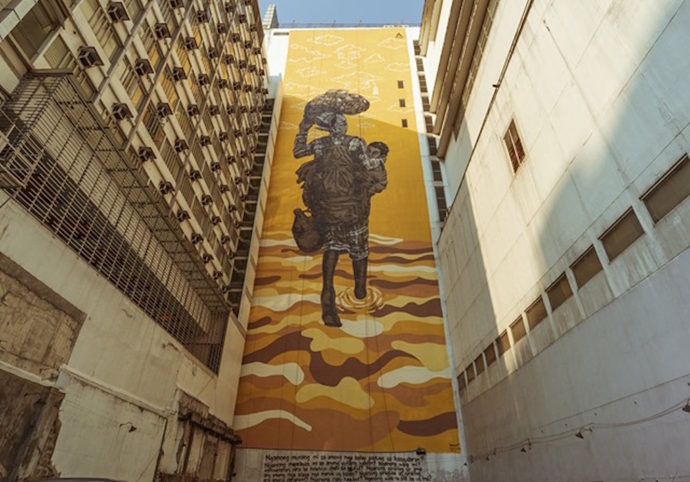 Archie Oclos's new mural at De La Salle is the tallest in the Philippines