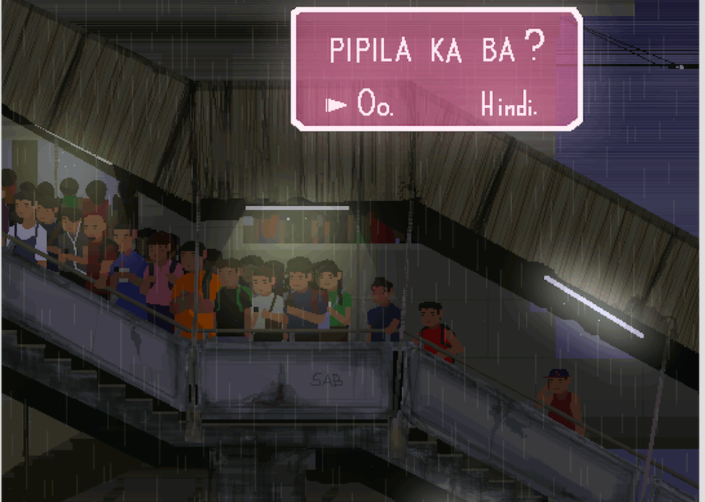 Sabadontt creates pixel animations of rainy life in Manila